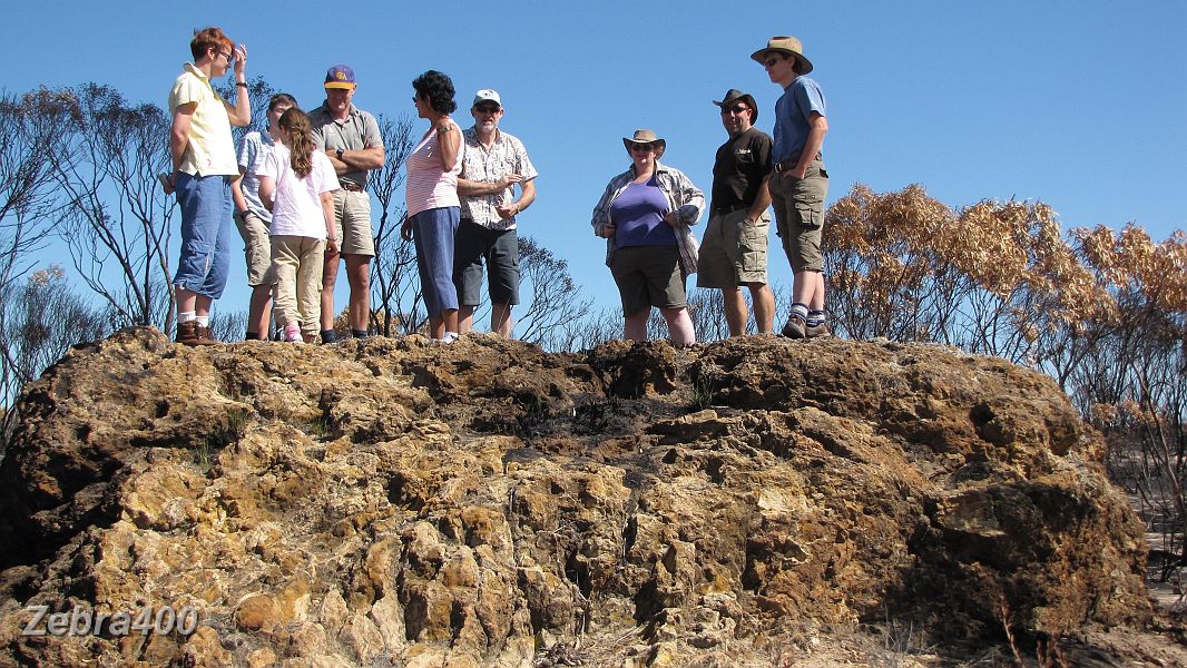 03-Some of the convoy enjoy the views from Milmed Rock.JPG